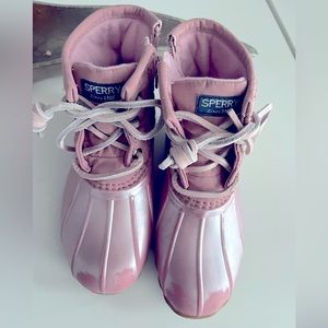 Sperry pink boots